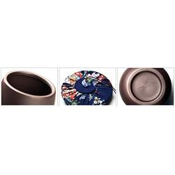 Cereal Containers Ceramic Tea Cans, Household Kitchen Storage Moisture-proof Cans Containers (Size : H)