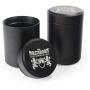 Masterdam Stash Jars - Aluminum Storage Canisters -Airtight, Smell Proof (Black)