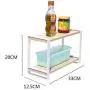 Étagère de comptoir de cuisine YLKCU, Organisateur Multifonctionnel, Rangement pour Épices, Support de Rangement de Tablettes, Râtelier de Rangement pour Salle de Bain