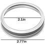 12 Pcs Regular Mouth Mason Jar Replacement Rings/Bands/Tops YILEGOU Carbon Steel Durable & Rustproof For Pickling, Canning, Storage 70mm