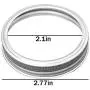 12 Stück Regular Mouth Mason Jar Ersatz Ringe/Bänder/Deckel YILEGOU Kohlenstahler, langlebig & rostfrei für Einmachen, Einlegen und Lagerung – 70mm