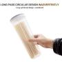 Food Storage Bottle Pasta Storage Box Packed Noodle Box Plastic Grains Storage Tanks Freshness Sealed Storage Containers Condiment bottles (Color : Sky Blue)