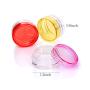 Goiio 5 Gram/ 5ML Plastic Pot Jars, Cosmetic Containers, Samples Container(11 colors, 110 Pcs)