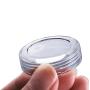 50PCS Clear Empty Refillable Plastic Cosmetic Jars Makeup Cream Lotion Eyeshadow Traveling Packing Bottles Lip Balm Storage Holder Container DIY Beauty Tools(10g/0.34oz)