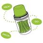 Jarware Snack Pack for Wide Mouth Sized Mason Jars