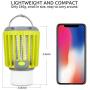 ERAVSOW Mückenstachel & LED Campinglaterne & Taschenlampe 3-in-1, wasserdichter wiederaufladbarer Mückenstachel, tragbar, kompakter Campingausrüstung für Outdoor-Aktivitäten