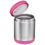 Vacuum Insulated Food Jar 24-Ounce - 100% Stainless Steel Interior - Leak Proof Soup Jar & Food Storage Container, Pink