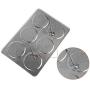 6pcs. Magnetic Spice Tins Stainless Steel Storage Container Jars + Trestle Rack