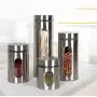 Ensembles de Boîtes de Conservation Alimentaire pour Maison, Cuisine, Thé, Snacks, Fruits Secs, Grains, Céréales, Récipients Hermétiques en Acier Inox, 1300ml