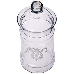 Better & Best Pharmacy Jar with Drawing of Reasons Vegetable, Glass, 11 x 11 x 24 cm