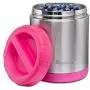 Vakuumisolierte Speicherkaraffe – 24 oz – 100 % Edelstahl Innenraum – Dicht versiegelte Suppentonne & Lebensmittelbehälter, Pink