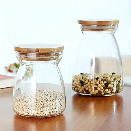 Glas-Dosen-Behälter für Gewürz- und Lebensmittel-Aufbewahrung, Tee, Snacks, Trockenfrüchte, Küchen-Aufbewahrungsflaschen, abgedichtete Dosen mit Regal, für Tee, Trockenfrüchte, Blumen-Tee, Kaffee-Aufbewahrungstank, aromatisierte Lebensmittel.