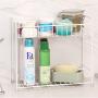 TY-ZWJ Bathroom Finishing Storage Rack/Kitchen Seasoning Jar, Finishing Storage Rack Double Seasoning Rack Kitchen Seasoning Jar Soy Sauce Bottle Seasoning Rack