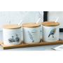 Mini Spice Jars Japanese style kitchen seasoning jar seasoning box kitchen supplies