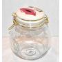 Holiday Home New 7" KISS ME Lips Glass with Ceramic Lid Decorative Air Tight Hinged Canister Storage Jar