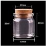 24pcs 20ml 50ml 65ml 90ml Small Glass Bottles With Cork Stopper Empty Spice Bottles Jars Gift Crafts Vials,20ml