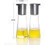 LQQGXLCondiment bottle, jar condiment storage box Oil Dispenser Olive Oil Vinegar Syrup Bottle Dispenser Glass Kitchen Pouring Glass Bottle