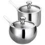 Bocal à Sucre UPKOCH avec Couvercle en Acier Inox, Rangement des Épices, Boîte de Conservation pour la Cuisine et la Maison Bocal à Sucre UPKOCH avec Couvercle en Acier Inox, Rangement des Épices, Boîte de Conservation pour la Cuisine et la Maison
