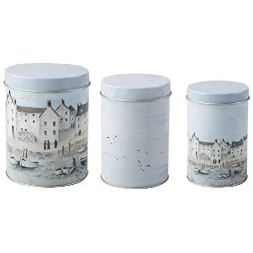 CreativeTops Cornish Harbour Set of 3 Storage Tins CreativeTops Cornish Harbour Set of 3 Storage Tins