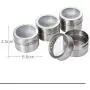 LinzGTC - Gewürz- und Pfefferspender - 12er Set Klarer Deckel Edelstahl Spice Tin Jar Sauce Storage Container Jars Condiment - Shakers Stainless Houseen Jar Kitchen Box Spice Set Box Container Box