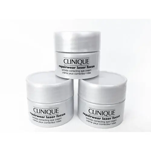 Clinique Repairwear Crème Correctrice Anti-Rides Pour les Yeux 15ml/0.5oz Lot de 3 x 0,17oz Pots Clinique Repairwear Crème Correctrice Anti-Rides Pour les Yeux 15ml/0.5oz Lot de 3 x 0,17oz Pots