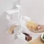 Wall Mount Revolving Seasoning Box Set, Removable Spice Storage Canister With Rotating Rack Spoon Portable Condiment Jar-d