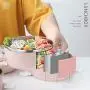 Thermos Food Jar Multi-storey Thermos Stainless Food Flask,Leakproof Insulated Food Containers,Portable Bag (Color : Pink, Size : 1400ml) Thermos Food Jar Multi-storey Thermos Stainless Food Flask,Leakproof Insulated Food Containers,Portable Bag (Color : Pink, Size : 1400ml)
