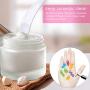 Teenitor 150 PCS Mini Disposable Make Up Plastic Spoon Spatula, Smooth Waxing Spatulas Cosmetic Facial Cream Mask Spatula Mixer White, 2.2 Inch Long