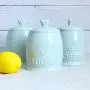 HHXQXB Ceramic Food Storage Canister,Condiments ContainerTea, Coffee, Spice, Sugar, Salt and MoreWearing Matte CoatingCO2 and Preserves Food Freshness（167.5cm）
