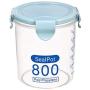 Hosaire Canister Jar Set with Airtight Lids Plastic Round Jar Ideal for Sugar, Tea, Coffee, Rice, Pasta (Blue)