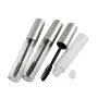 5 STÜCKE 10ml/0.34oz Transparente Leere Plastik Mascara-Flasche Mit Innendichtung Und Bürste, Wiederverwendbarer Lagerbehälter, Ampulle, Tank, Beutel, Behälter Für Lagerung Von Stirnbürsten, Haar Gel, Haar Färbemittel (Silber)
