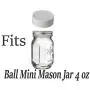 Mini Kunststoff Aufbewahrungslüden – 4,4 cm – BPA-frei – Hergestellt in den USA – LÜDERN NUR (weiß, 12)
