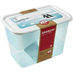 keeeper &quotMia Polar Rectangle Freeze Food Box, Blue, 7.2 Litre