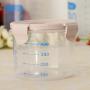 Cereal Container Plastic Storage Containers Food Storage Containers Kitchen - Pink 600ml, as described