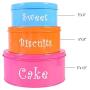 Hot Sale X755 Metal Cartoon Set of 3 Cake Biscuit Sweet Storage Tin Canister/Home Kitchen Gifts Food Jar/Container Sets