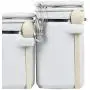 Ensemble de 4 boîtes à biscuits en céramique avec cuillère, Blanc - Home Basics CS44154 Ensemble de 4 boîtes à biscuits en céramique avec cuillère, Blanc - Home Basics CS44154