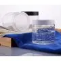 Klare Kunststoff-Runde Glasbehälter mit Deckel, 200 ml / 6,7 Unzen, für Kosmetikbehälter, Flasche, Dose, Beutel für Lagerung von Lotion, Gesichtscreme, Maske, Salbe, Tee, Pillen, Lebensmittelproben (Packung von 3)