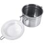 Wandisy Stainless Steel Kitchen Food Storage Container,Tea Jars Coffee Pots Sugar Containers Tins Kitchen Storage Canisters(S)