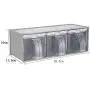 Klare Gewürzregal-Gläser für Gewürze, Pfeffer, Kräuter, Salz – Aufbewahrungsbehälter, transparente Condimentsflasche, Küchenwerkzeug, 1800 ml, Grün