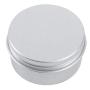 Pack Of 24 Round Aluminum Tin Box Bottles Silver Metal Container With Screw Thread Lid For Store Spices Lip Balm Candies Gift Giving Tea(50ML /1.7oz)