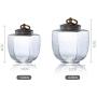 TAOTAOSDJ Food Storage Jar - Glass Sealed Storage Tank Kitchen Tea Coffee Beans Cans Storage Glass Jars -for Serving Tea, Coffee, Spice and More
