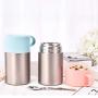 Sundylive Food Jar 20 Ounce - 304 Stainess Steel Food Flask with Folding Spoon, Lid with Handle, Carry and Eating Easily