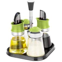 LQQGXLCondiment bottle, jar condiment storage box Spice jar oil dispenser seasoning tank storage container set sealed food storage container