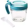 Kitchen Food Storage Jar Airtight Food Storage Kitchen Glass Jar Moisture-Proof Home Multi-Purpose Jam Bottle Cruet Glass Seasoning Jar Kitchen Seasoning Bottle (Color : Blue)