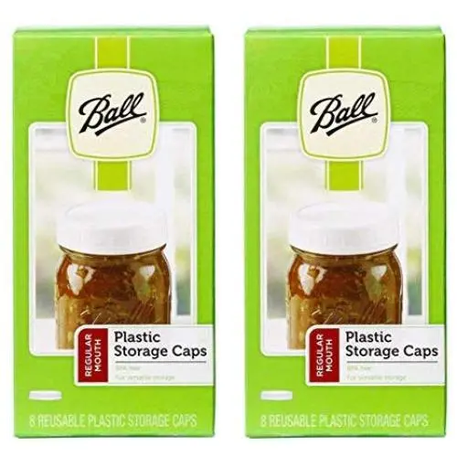 Bouchons pour Bouteilles en Verre Mason de Type Standard, 8 par Pack (2 Packs au Total) Bouchons pour Bouteilles en Verre Mason de Type Standard, 8 par Pack (2 Packs au Total)