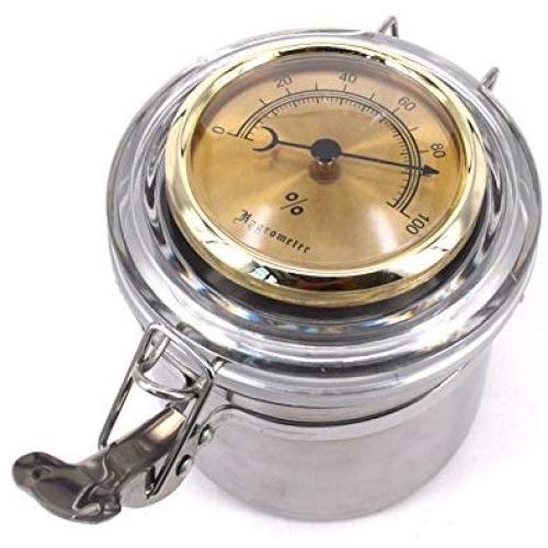CiGuru TS001G Tobacco Jar Tobacco Storage Jar Herb Container Stainless Steel Airtight