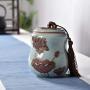 Tea Container Ceramic Sealed Cans Food Storage Jar Spice Sugar Bowl Household Tea Coffee Storage Bottles & Jars,7
