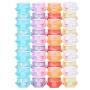 YiZYiF Refillable Cosmetic Containers Diamond-Shape Clear Cosmetic Sample Empty Pots Jars with Lids for Cream Lotion Eye Shadow Powder Multicolor (40Pcs) 5g/5ml