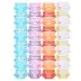 Bouteilles de Remplissage Transparentes en Plastique 5ml pour Cosmétiques, Echantillons, Voyage, avec Couvercles – 40 Pièces (5g/5ml)