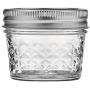 Ball 4-Ounce Quilted Crystal Jelly Jars with Lids and Bands, Set of 12-3 Pack (Total 36 Jars)